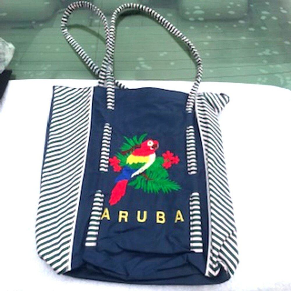 Aruba Souvenir Tote Bag , Beach Tote ............ Vacation Tote . Many Uses